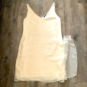 Ralph Lauren dress, fully lined, silk, ivory sz.6
